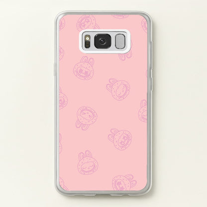 Monsters Outline Pattern II  - Plushy Phone Case for Galaxy S8