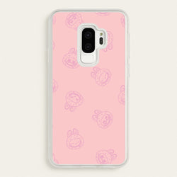 Monsters Outline Pattern II  - Plushy Phone Case for Galaxy S9 Plus