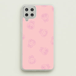 Monsters Outline Pattern II  - Plushy Phone Case for Galaxy A12