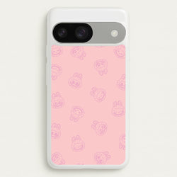 Monsters Outline Pattern II  - Plushy Phone Case for Google Pixel 9 / 9 Pro