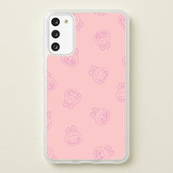 Monsters Outline Pattern II  - Plushy Phone Case for Galaxy A41