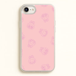 Monsters Outline Pattern II  - Plushy Phone Case for iPhone 6 / 7 / 8 / SE