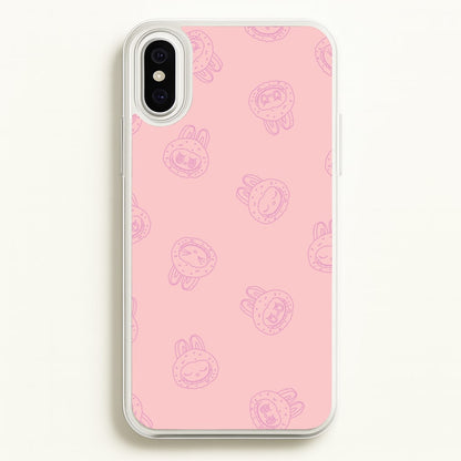 Monsters Outline Pattern II  - Plushy Phone Case for iPhone XS Max