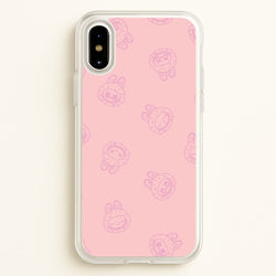 Monsters Outline Pattern II  - Plushy Phone Case for iPhone X / XS
