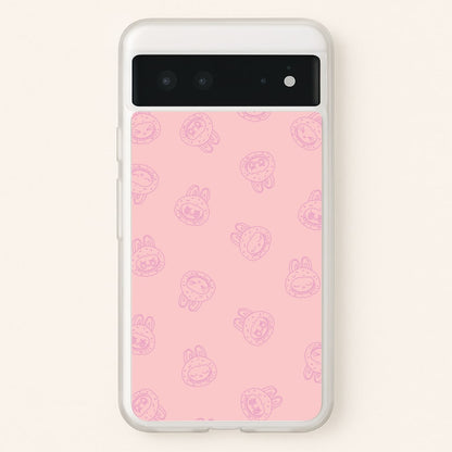 Monsters Outline Pattern II  - Plushy Phone Case for Google Pixel 6
