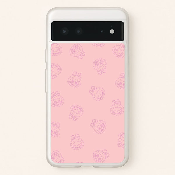 Monsters Outline Pattern II  - Plushy Phone Case for Google Pixel 6