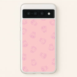 Monsters Outline Pattern II  - Plushy Phone Case for Google Pixel 7 Pro