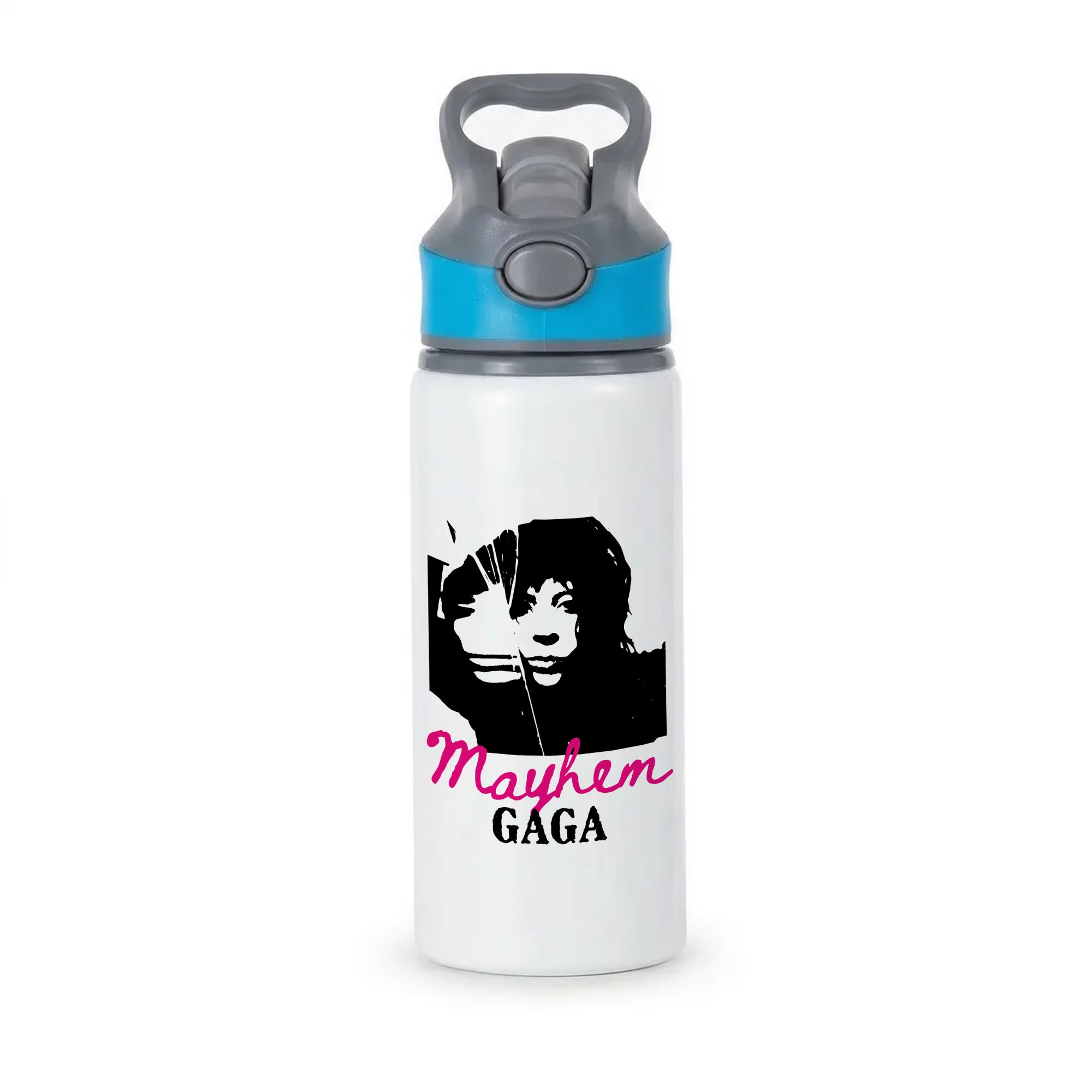 Pink Mayhem Gaga Active Water Bottle - Blue