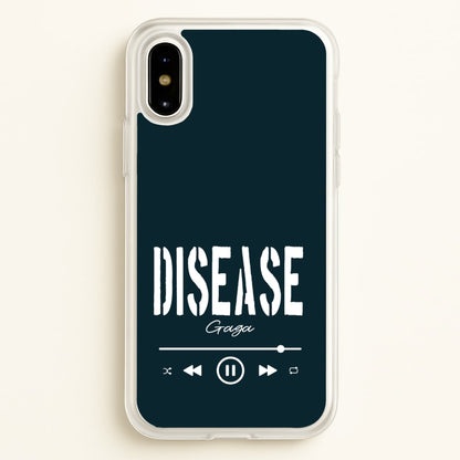 Gaga Disease Track  - Lady Gaga Phone Case for iPhone X / XS
