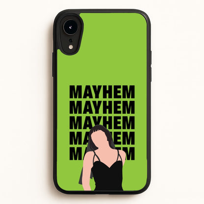 Neon Green Mayhem  - Lady Gaga Phone Case for iPhone XR