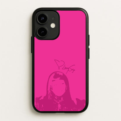 Pink Gaga Silhouette   - Lady Gaga Phone Case for iPhone 12 Mini
