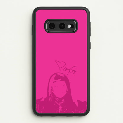 Pink Gaga Silhouette   - Lady Gaga Phone Case for Galaxy S10e