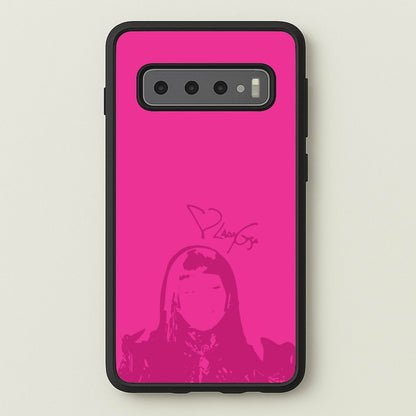 Pink Gaga Silhouette   - Lady Gaga Phone Case for Galaxy S10 Plus