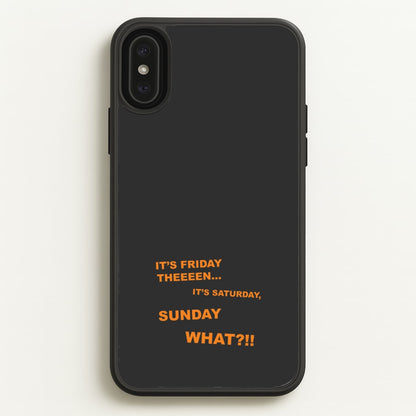 It's Friday Theeeen  - F1 Phone Case for iPhone XS Max