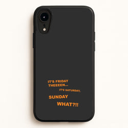 It's Friday Theeeen  - F1 Phone Case for iPhone XR