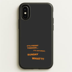 It's Friday Theeeen  - F1 Phone Case for iPhone X / XS