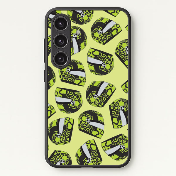 Lando Helmet Pattern  - F1 Phone Case for Galaxy S24 Plus