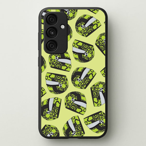 Lando Helmet Pattern  - F1 Phone Case for Galaxy A35