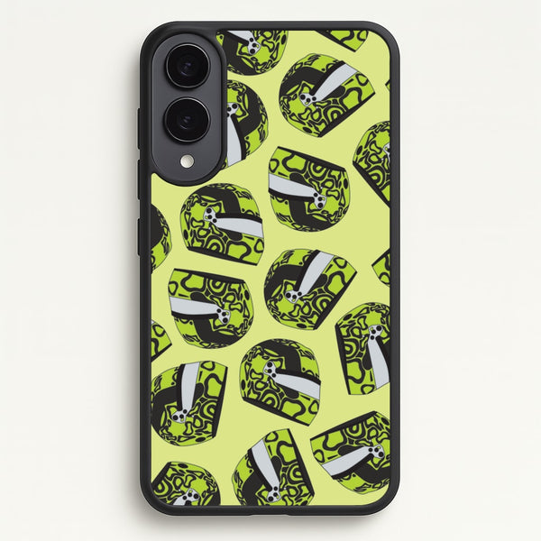 Lando Helmet Pattern  - F1 Phone Case for Galaxy S25 Edge