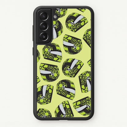 Lando Helmet Pattern  - F1 Phone Case for Galaxy S21FE