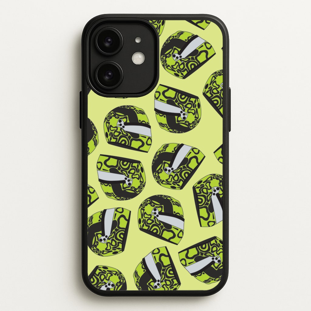 Lando Helmet Pattern  - F1 Phone Case for iPhone 11