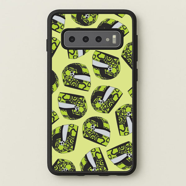 Lando Helmet Pattern  - F1 Phone Case for Galaxy S10