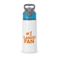 #1 Lando Fan Active Water Bottle - Blue