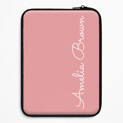 Dust Pink Personalised Laptop Sleeve 1