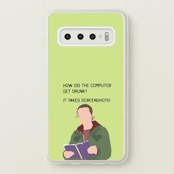 How Did The Computer Get Drunk?  - The Last Of us Phone Case for Galaxy S10 Plus