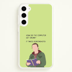 How Did The Computer Get Drunk?  - The Last Of us Phone Case for Galaxy S23