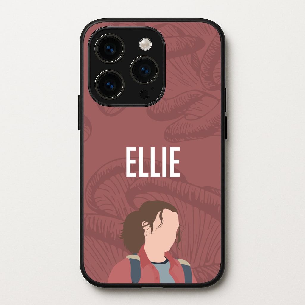 Ellie Mushroom Pattern  - The Last Of us Phone Case for iPhone 15 Pro Max