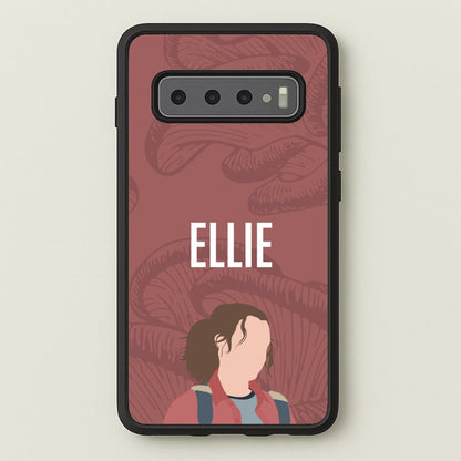 Ellie Mushroom Pattern  - The Last Of us Phone Case for Galaxy S10 Plus
