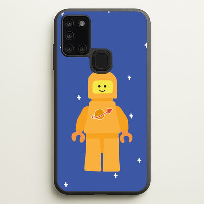 Astronaut - Bricks  - Bricks Phone Case for Galaxy A21s