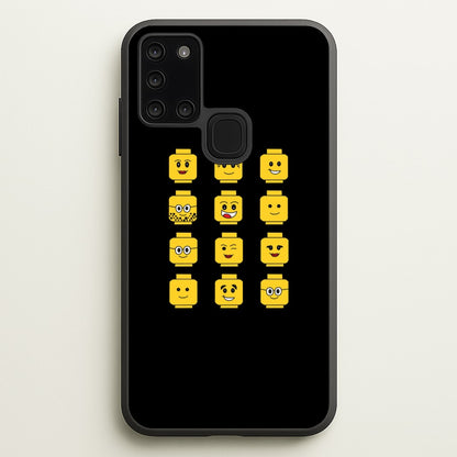 Characters - Bricks  - Bricks Phone Case for Galaxy A21s