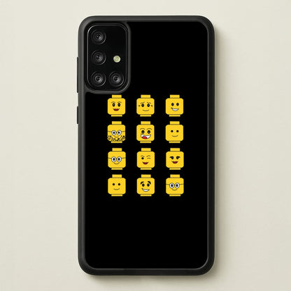 Characters - Bricks  - Bricks Phone Case for Galaxy A71