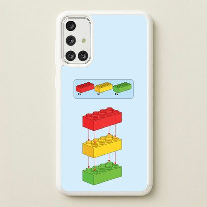 Bricks Instruction Set  - Bricks Phone Case for Galaxy A71