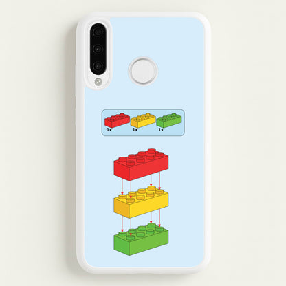Bricks Instruction Set  - Bricks Phone Case for Huawei P30 Lite