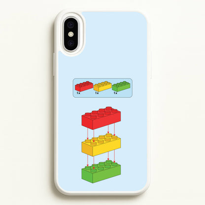 Bricks Instruction Set  - Bricks Phone Case for iPhone XS Max