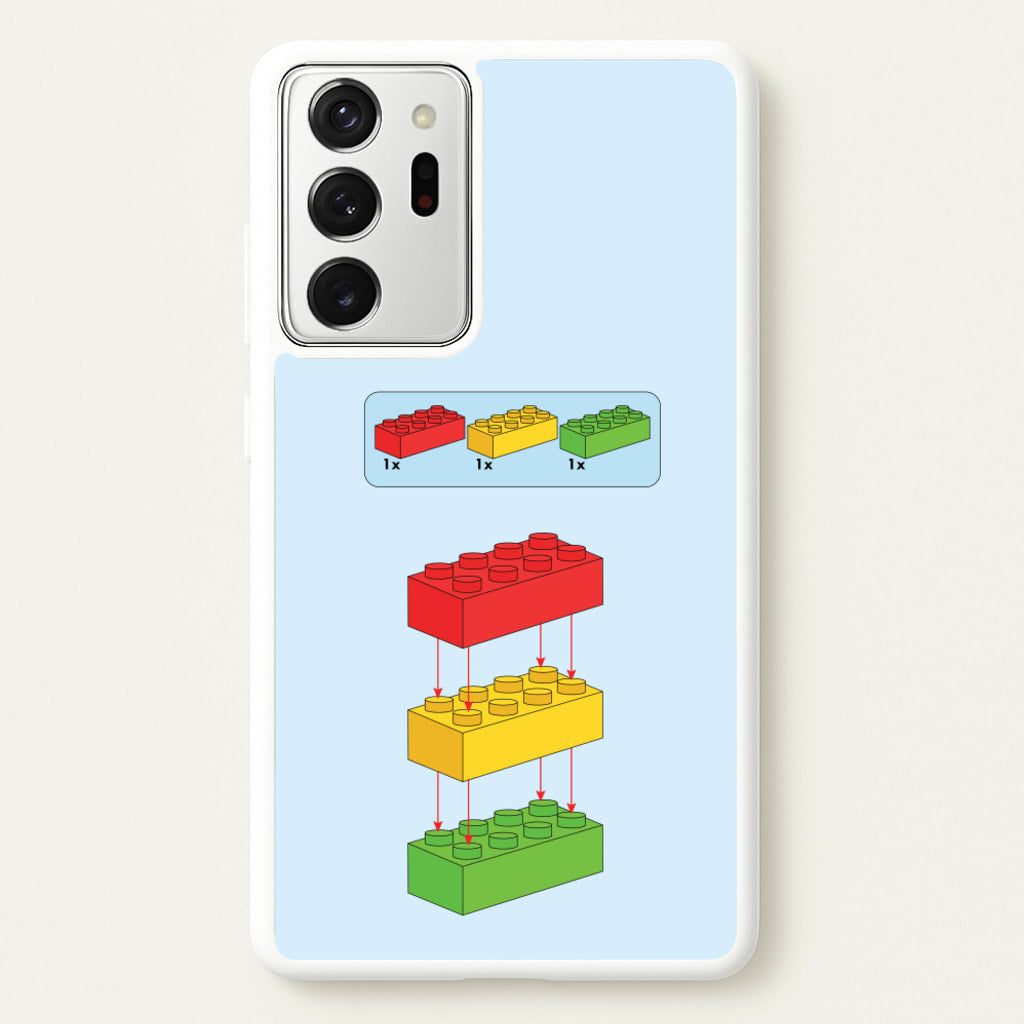 Bricks Instruction Set  - Bricks Phone Case for Galaxy Note 20 Ultra