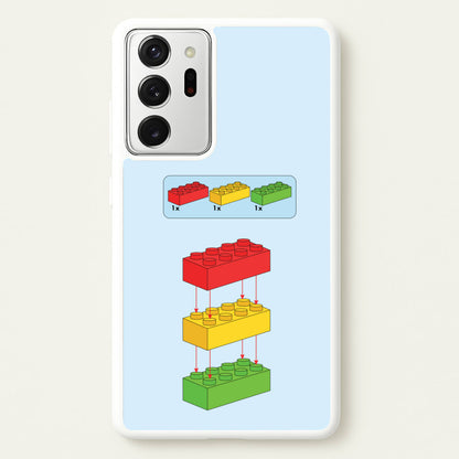 Bricks Instruction Set  - Bricks Phone Case for Galaxy Note 20 Ultra