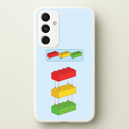 Bricks Instruction Set  - Bricks Phone Case for Galaxy A55