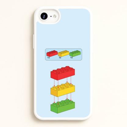 Bricks Instruction Set  - Bricks Phone Case for iPhone 6 Plus / 7 Plus / 8 Plus