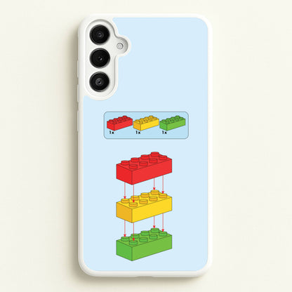 Bricks Instruction Set  - Bricks Phone Case for Galaxy A34