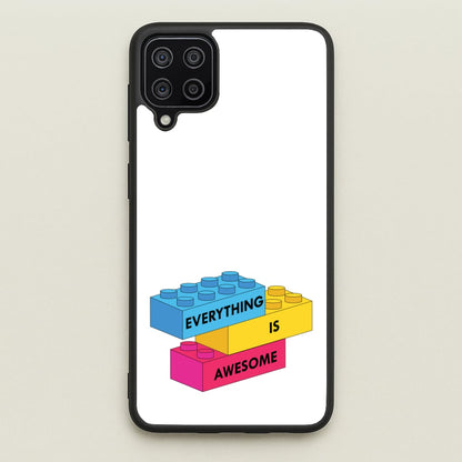 Everything Is Awesome Bricks  - Bricks Phone Case for Galaxy A12