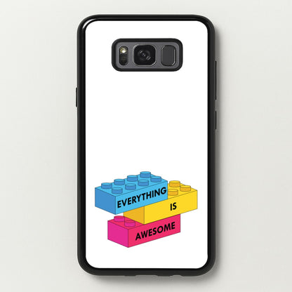 Everything Is Awesome Bricks  - Bricks Phone Case for Galaxy S8
