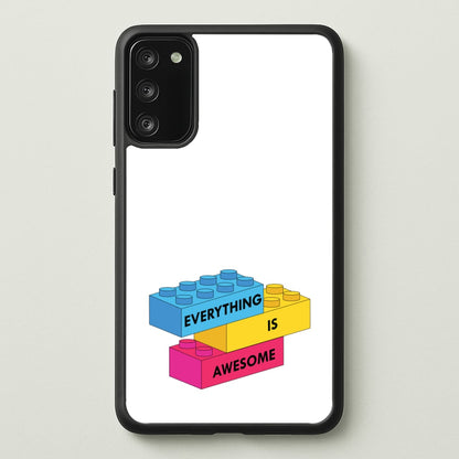 Everything Is Awesome Bricks  - Bricks Phone Case for Galaxy S20FE
