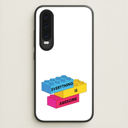 Everything Is Awesome Bricks  - Bricks Phone Case for Huawei P30
