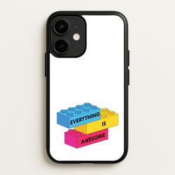 Everything Is Awesome Bricks  - Bricks Phone Case for iPhone 12 Mini