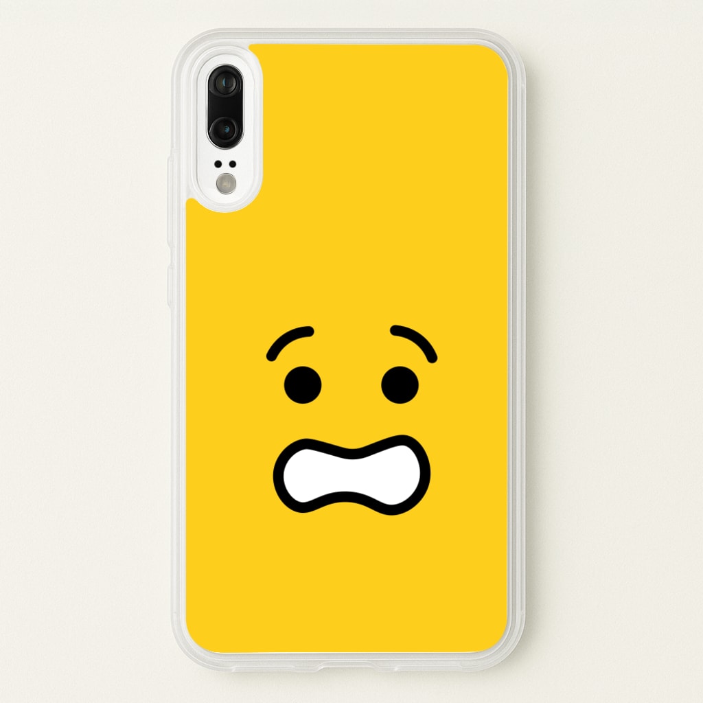 Brick Face Worried  - Bricks Phone Case for Huawei P20