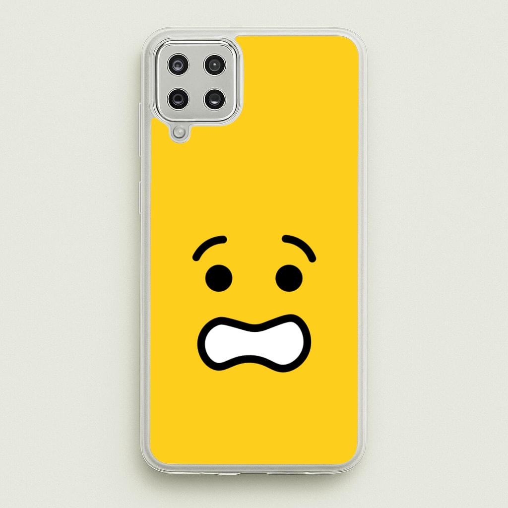 Brick Face Worried  - Bricks Phone Case for Galaxy A12